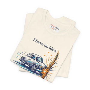 Funny Vintage Crash Graphic Cotton Tee - Dipaliz - T-shirts - s