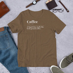 Soft Funny Coffee Definition Tee - Cotton Casual - Dipaliz - T-shirts - s