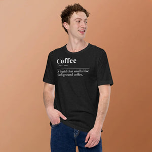 Soft Funny Coffee Definition Tee - Cotton Casual - Dipaliz - T-shirts - s