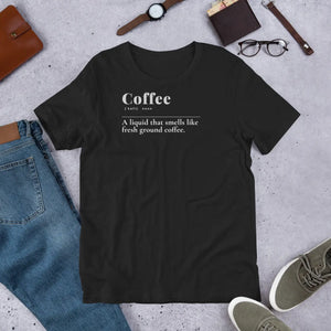 Soft Funny Coffee Definition Tee - Cotton Casual - Dipaliz - T-shirts - s