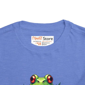 Funny Frog Toddler Short Sleeve Tee - Whimsical Comfort - Dipaliz - T-shirts
