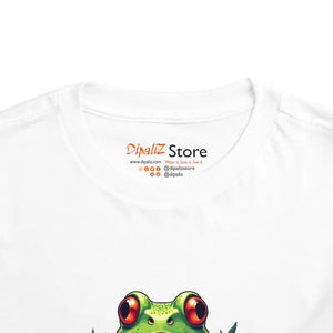 Funny Frog Toddler Short Sleeve Tee - Whimsical Comfort - Dipaliz - T-shirts