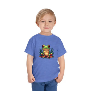 Funny Frog Toddler Short Sleeve Tee - Whimsical Comfort - Dipaliz - T-shirts