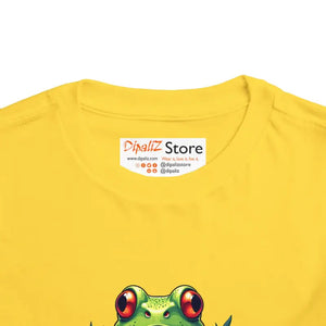 Funny Frog Toddler Short Sleeve Tee - Whimsical Comfort - Dipaliz - T-shirts