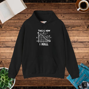 Funny Math Hoodie - this is how i Roll Heavy Blend - Dipaliz - Hoodies