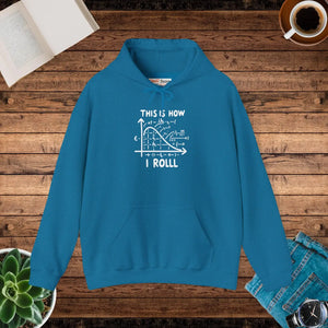 Funny Math Hoodie - this is how i Roll Heavy Blend - Dipaliz - Hoodies