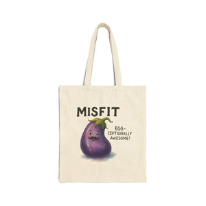 Eggplant Cotton Canvas Tote - Farmers Markets Fun - Dipaliz - Shopping Totes