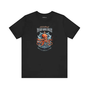 Funny Eight Arm Juggler Octopus Unisex Cotton Tee - Dipaliz - T-shirts