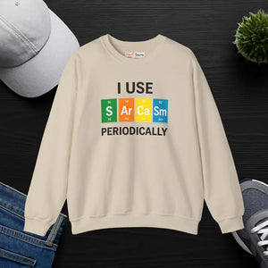 Funny Sarcasm Sweatshirt Cloudlike Softness Nerdy Vibe - Dipaliz - Sand / s - Sweatshirts