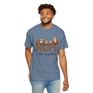 Relaxed Sloth Graphic Tee - Funny Print Cotton - Dipaliz - T-shirts - s