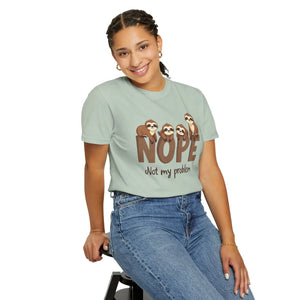 Relaxed Sloth Graphic Tee - Funny Print Cotton - Dipaliz - T-shirts - s