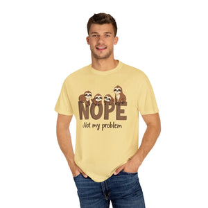 Relaxed Sloth Graphic Tee - Funny Print Cotton - Dipaliz - T-shirts - s