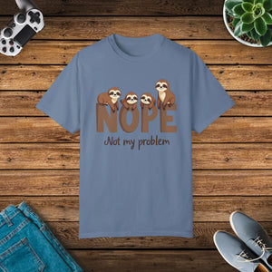 Relaxed Sloth Graphic Tee - Funny Print Cotton - Dipaliz - T-shirts - s