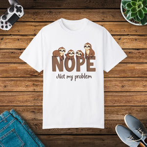 Relaxed Sloth Graphic Tee - Funny Print Cotton - Dipaliz - T-shirts - s