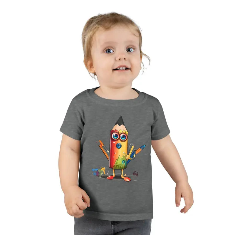 Endless Fun with Walking Talking Pencil Toddler T-shirt! - Graphite Heather / 5t Kids Clothes