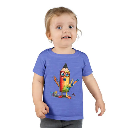 Endless Fun with Walking Talking Pencil Toddler T-shirt! - Heather Royal / 3t Kids Clothes