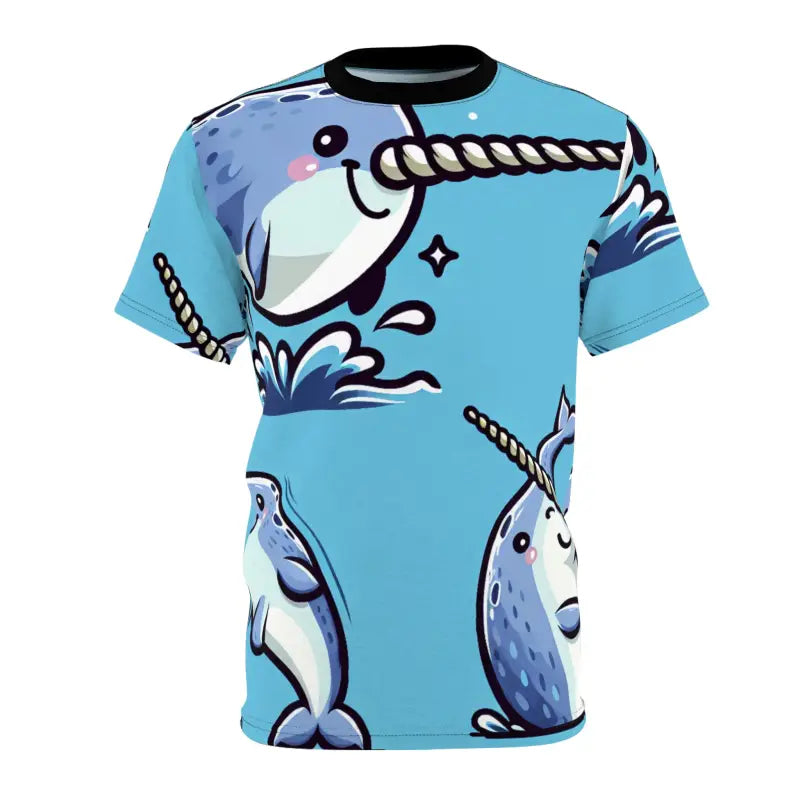 Whale Wonderland Tee: Easy Breezy Light Fabric Fun - All Over Prints