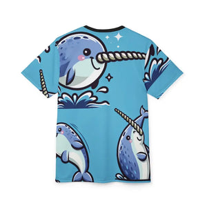 Whale Wonderland Tee Light Fabric Fun Unisex Aop Shirt - Dipaliz - T-shirts