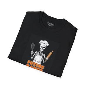 Cute Skeleton Chef Kids Tee - Soft Future Baker - Dipaliz - T-shirts