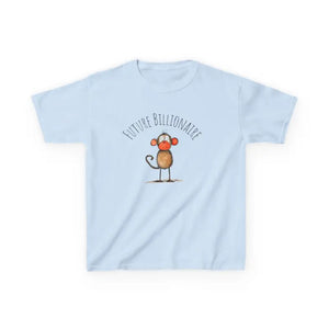 Future Billionaire Kids Tee - Soft Cotton Comfort - Dipaliz - Light Blue / Xs - T-shirts