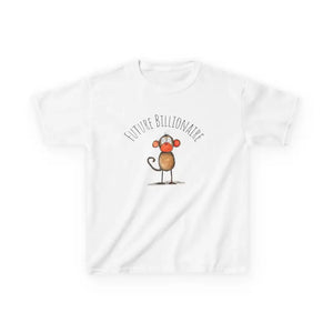 Future Billionaire Kids Tee - Soft Cotton Comfort - Dipaliz - White / Xs - T-shirts