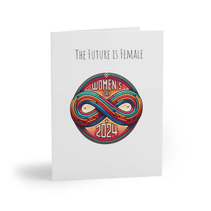 Bold Womens Day Greeting Cards - Future is Female - Dipaliz - & Note