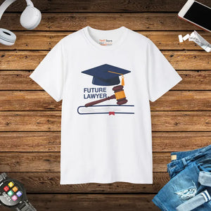 Future Lawyer Ultra Cotton Tee - Bold Ambition Statement - Dipaliz - White / s - T-shirts