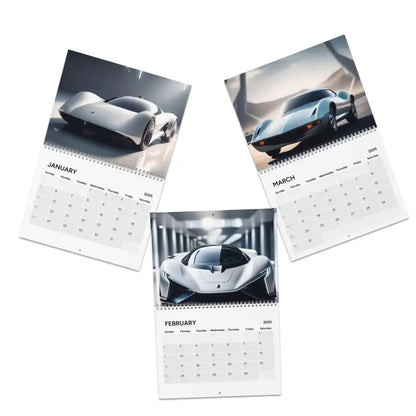 Futuristic Cars & Modern Cities 2025 Wall Calendar - 10.8’’ x 8.4’’ / Semi Glossy