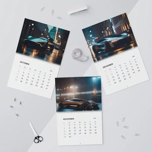 Wall Calendars 2026 Futuristic Cars Modern Cities - Dipaliz - 11’’ x 8.5’’ / Matte