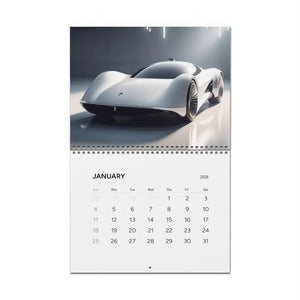 Wall Calendars 2026 Futuristic Cars Modern Cities - Dipaliz