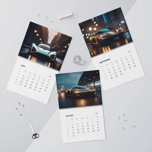 Wall Calendars 2026 Futuristic Cars Modern Cities - Dipaliz
