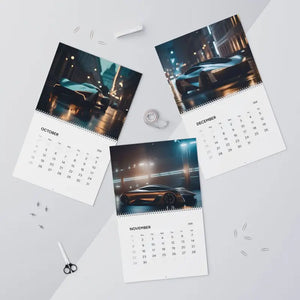Wall Calendars 2026 Futuristic Cars Modern Cities - Dipaliz