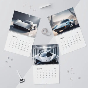 Wall Calendars 2026 Futuristic Cars Modern Cities - Dipaliz