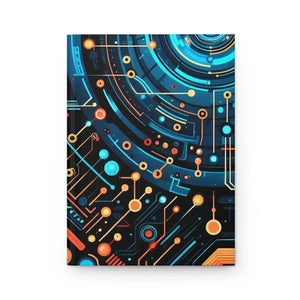Futuristic Circuit Design Hardcover Journal for Ideas - Dipaliz - Journals