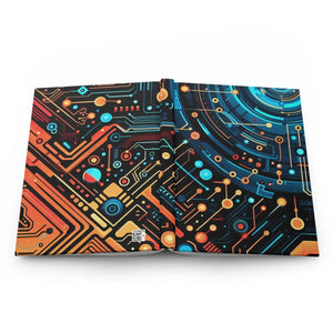 Futuristic Circuit Design Hardcover Journal for Ideas - Dipaliz - Journals