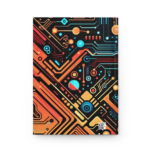 Futuristic Circuit Design Hardcover Journal for Ideas - Dipaliz - Journals