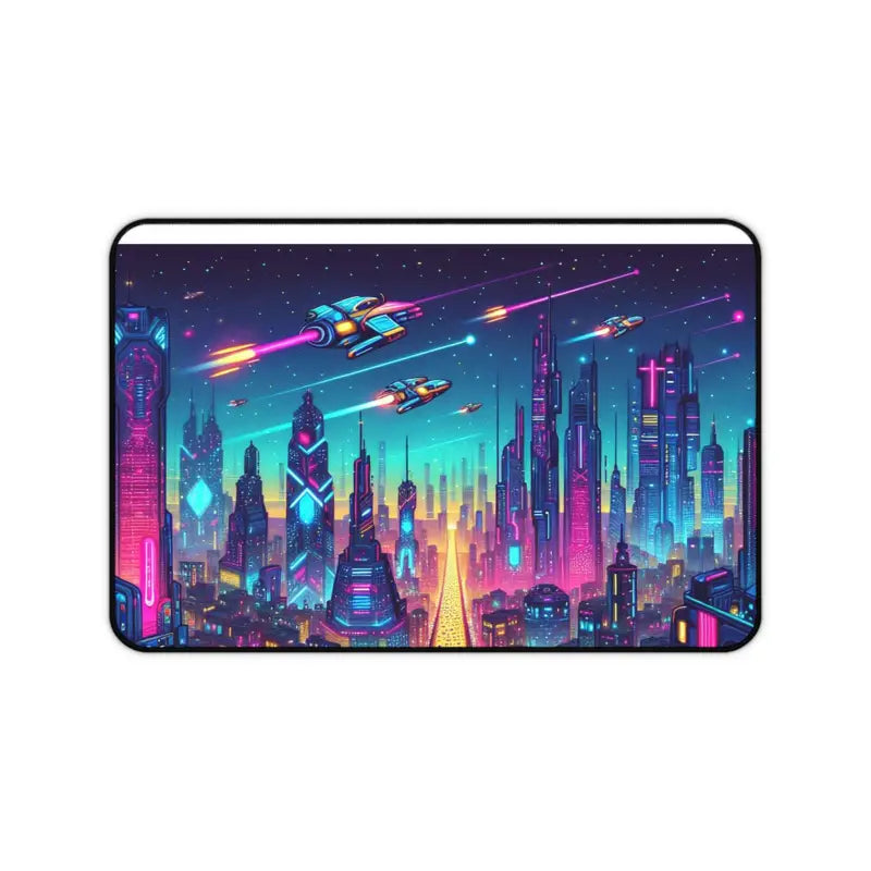 Elevate your Space with a Futuristic City Desk Mat - 12’’ × 18’’ Computer Accessories