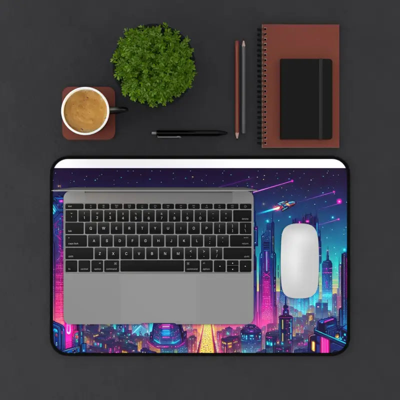 Elevate your Space with a Futuristic City Desk Mat - Computer Accessories