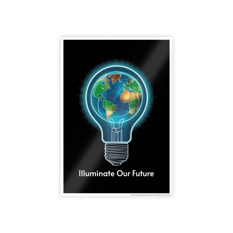 Futuristic Elegance: Illuminate our Future High-gloss Posters - 11.7’’ x 16.5’’ (vertical) / Glossy Poster