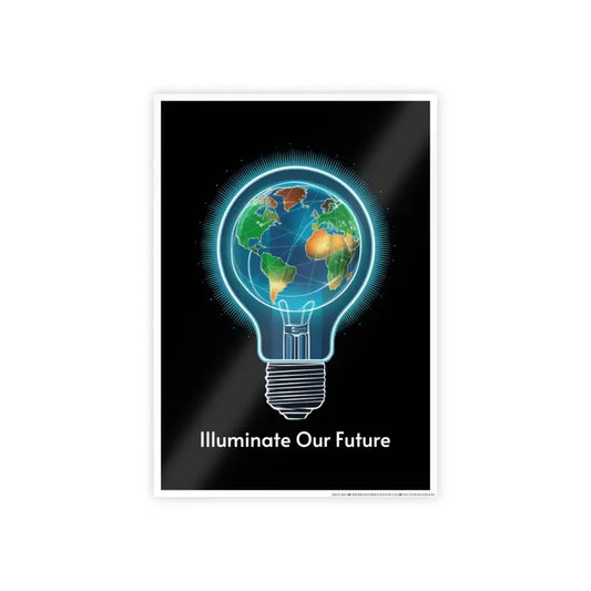 Futuristic Elegance: Illuminate our Future High-gloss Posters - 11.7’’ x 16.5’’ (vertical) / Glossy Poster