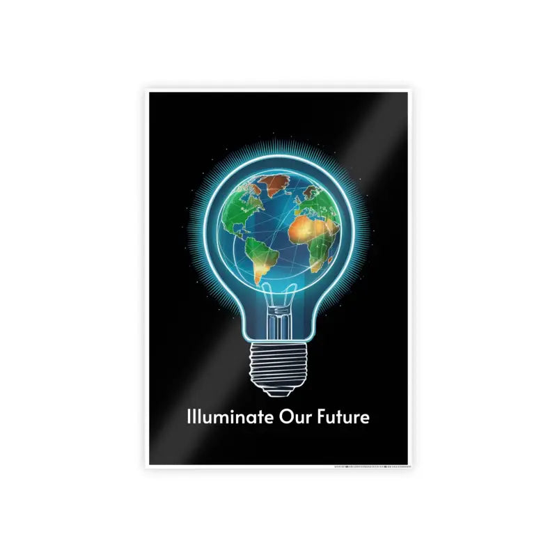 Futuristic Elegance: Illuminate our Future High-gloss Posters - 16.5’’ x 23.4’’ (vertical) / Glossy Poster