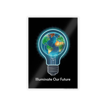 Futuristic Elegance: Illuminate our Future High-gloss Posters - 16.5’’ x 23.4’’ (vertical) / Glossy Poster