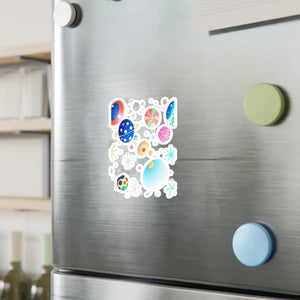 Paper Products - Kiss Cut Vinyl Decals - Cosmic Galaxy Space Stickers - Dipaliz