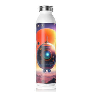Slim Water Bottle Cosmic Spacecraft Style Dipaliz - 20oz / White - Bottles