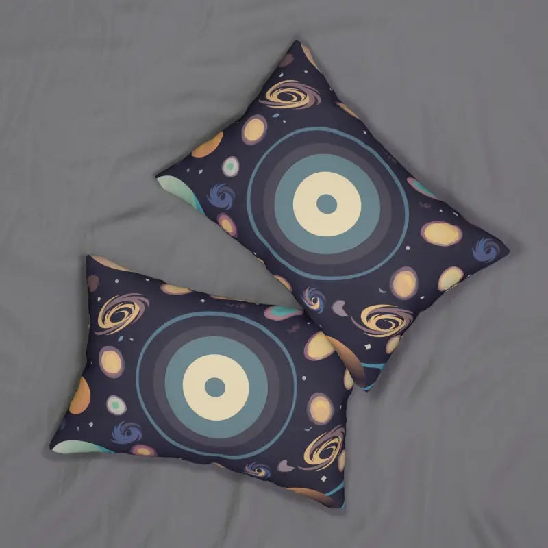 Blast off with Galactic Dream Space Lumbar Pillow Decor - 20’’ × 14’’ Home