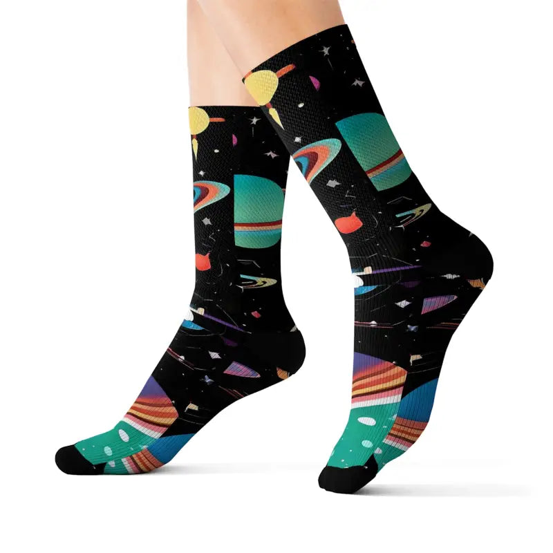 Galactic Glow: Elevate Your Style With Trendy Sublimation Socks