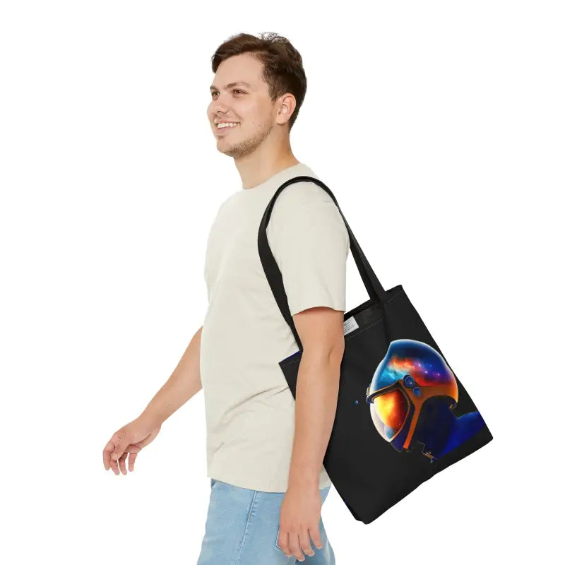 Blast off in Style with the Galactic Astronaut Tote Bag! - Medium Bags