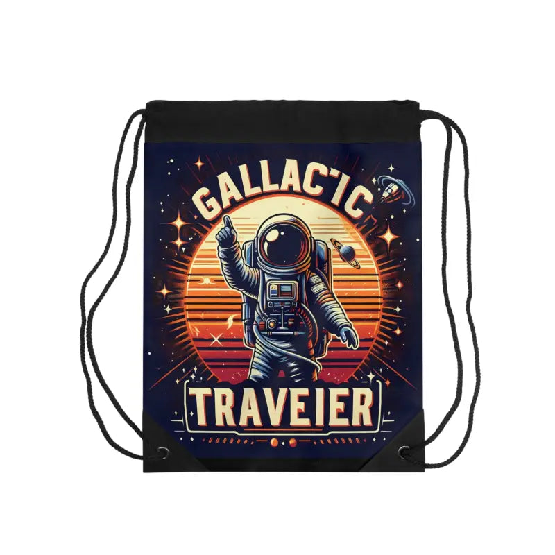 Galactic Traveler Outdoor Drawstring Bag: Lightweight & Durable - one Size Bags