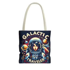 Bags - Galactic Traveler Aop Tote Bag - Space Design - Dipaliz 13’’ × / Beige