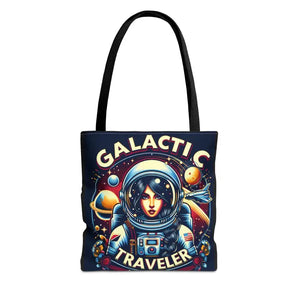 Bags - Galactic Traveler Aop Tote Bag - Space Design - Dipaliz 13’’ × / Black